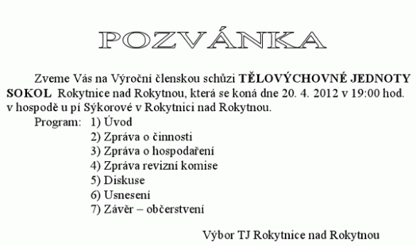 pozvanka